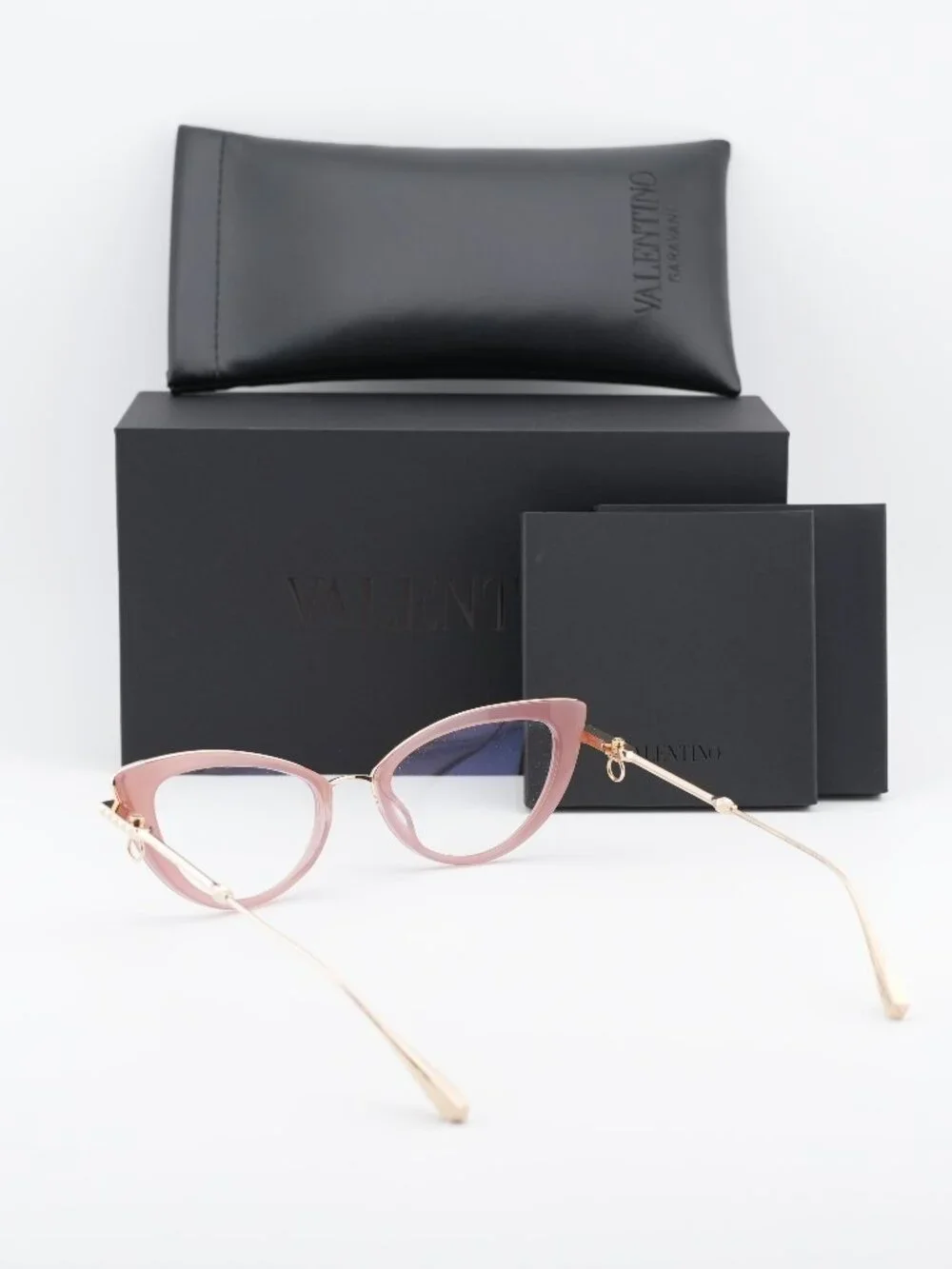 Valentino V-DAYDREAM VLX-123B Cat Eye Eyeglasses 51mm - Pink / Gold